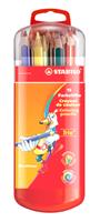 Stabilo Dreikant-Farbstift Trio dick Box mit 15 Stiften