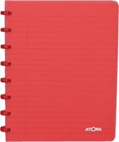 Atoma schrift Trendy ft A5, geruit 5 mm, transparant rood