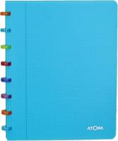 Atoma schrift Tutti Frutti ft A5, geruit 5 mm, transparant turkoois