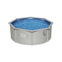 Bestway Pool Hydrium Pool Set 360x120, (Set, 5 tlg.), ØxH: 360x120 cm, mit Sandfilteranlage, Sicherheitsleiter, Abdeckplane, Bodenplane und Chemikaliendosierer