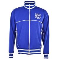 Sportus.nl TOFFS - Everton Retro Trainingsjack - Blauw/Wit