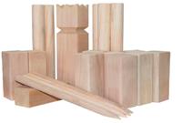 Gametime vikingspel Kubb 3 x 31 cm hout naturel 21 delig