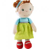 Haba knuffelpop Marta junior 29 cm katoen/polyester groen