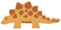 Tender Leaf Toys dino stegosaurus 13 cm hout oranje