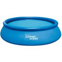 SUMMER WAVES aufblasbarer Quick Pool Swimmingpool Aufstellpool blau Ø457x107 cm - 