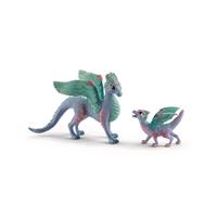 Schleich - Bloemendrakenmama en baby (70592)