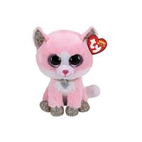 TY Beanie Fiona Pink Cat 15cm