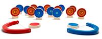 BS Toys kinderspel Kleuren Doelwitten hout blauw/rood 19 delig