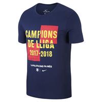 T-shirt Nike FC BARCELONA BlÃ¥ (Storlek: L)