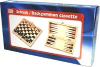 HOT Games Schaak-/backgammon Klapcassette