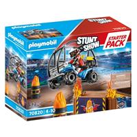 PLAYMOBIL 70820 Starter Pack Stuntshow Quad mit Feuerrampe, Konstruktionsspielzeug