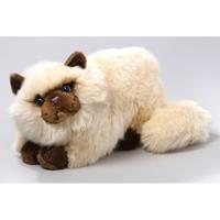 Pluche Perzische Colourpoint katten/poezen knuffel creme 30 cm -