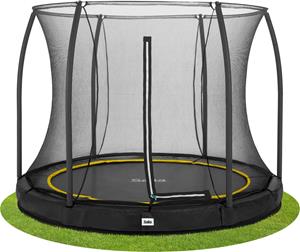 SALTA Bodentrampolin Comfort Edition rund mit Sicherheitsnetz