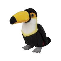 Nature Planet Pluche tropische vogel Toekan knuffel van 18 cm -