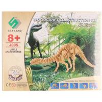 Bouwpakket Dinosaurus Apathosaurus Hout - 3d T-rex Dino Bouwspeelgoed
