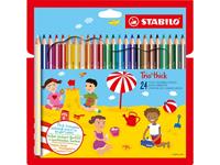 STABILO Dreikant-Buntstifte Trio dick, 24er Karton-Etui