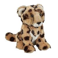 Nature Plush Planet Pluche knuffel dieren Cheetah/Jachtluipaard 18 cm -