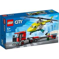 Lego 60343 City Hubschrauber Transporter, Konstruktionsspielzeug