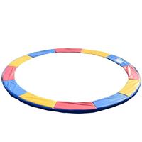 HOMCOM Trampolin Randabdeckung Sicherheitsnetz Wetterplane Leiter 8ft 10ft 12ft 15ft Randabdeckung: Ø 305cm-Bunt (Trampolin nicht enthalten) - bunt - 