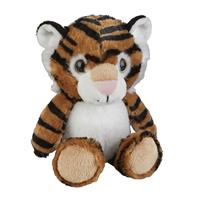 Nature Plush Planet Pluche knuffel dieren Tijger 18 cm -