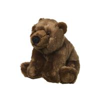 Nature Planet Pluche bruine beer knuffel van 22 cm -