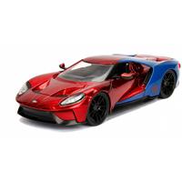 Marvel Comics - Spiderman 2017 Ford GT Die-cast Toy Sports Car