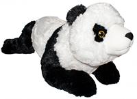 Wild Republic knuffelpanda Ecokins 76 cm pluche zwart/wit