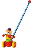 Bino stokroller Teddybeer junior 55 cm cm hout