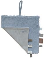 Snoozebaby knuffeldoekje Sweet Dreaming 25 x 25 cm katoen blauw