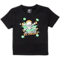 St. Pauli Kinder T-Shirt Schedel POW zwart-groen
