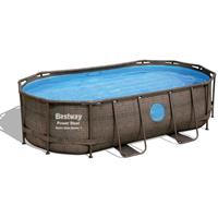 Power Steel Pool Komplett-Set oval 427 x 250 x 100 cm Pool - Bestway