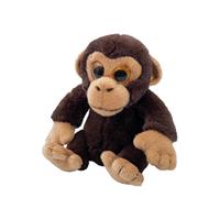 Pluche Chimpansee aap knuffeldier van 13 cm -