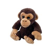 Nature Planet Pluche Chimpansee aap knuffeldier van 13 cm -