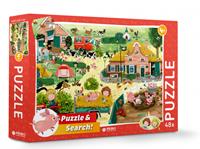 Rebo Productions legpuzzel Cas & Cato Farm junior 48 stukjes