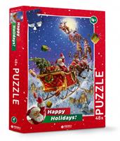 Rebo Productions legpuzzel Santa junior karton 48 stukjes