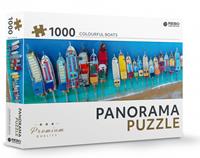 Rebo Productions legpuzzel Colourful Boats karton 1000 stukjes