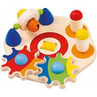 Schmidt Spiele Selecta 62036 - Minitivity, Motorik-Activity-Center, Holz 14 cm