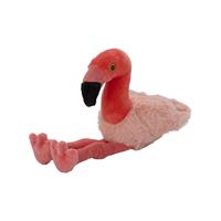 Nature Planet Pluche knuffel flamingo vogel van 26 cm -