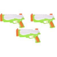3x Waterpistool/waterpistolen groen 24,5 cm -