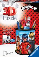 Ravensburger Verlag Ravensburger 3D Puzzle 11278 - Utensilo Miraculous - 54 Teile - Stiftehalter für Miraculous-Fans ab 6 Jahren, Schreibtis