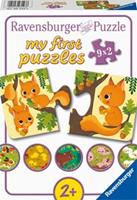 Ravensburger My First - Dieren En Hun Kleintjes Puzzel (9x2 stukjes)