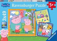 Ravensburger Peppa Pig Puzzel (3x49 stukjes)