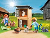 PLAYMOBIL - PLAYMOBIL Boerderij 70675 Geschenkset - Konijnenvoeding