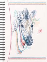 Oxford Boho Spirit spiraalblok, ft A5, 120 bladzijden, gelijnd, zebra