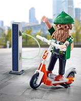 Playmobil 70873 hipster met e-scooter