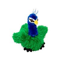 Nature Planet Pluche kleine pauw knuffel van 13 cm -