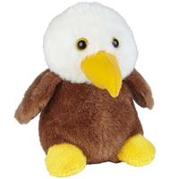 Ravensden Pluche knuffel dieren Amerikaanse Zeearend roofvogel van 12 cm -