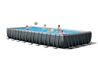 Intex Frame Swimming Pool Set 'Ultra Quadra XTR' anthrazit 975 x 488 x 132 cm Inkl. Sandfilteranlage
