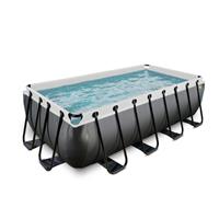 Exit Toys EXIT Black Leather Pool mit Filterpumpe - schwarz, 400x200x100 cm