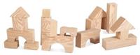 Edushape grote foam / schuim blokker Hout-imitatie voor kinderen - 75 mm - 32 stuks